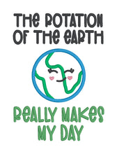 Load image into Gallery viewer, Rotation Of The Earth machine embroidery design (4 sizes included) DIGITAL DOWNLOAD