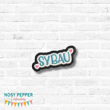 Load image into Gallery viewer, SYBAU patch (2 sizes included) —DEC 25 MB—machine embroidery design DIGITAL DOWNLOAD