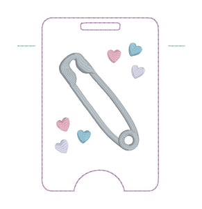 Safety Pin Donation bundle (set of 5 designs) machine embroidery design DIGITAL DOWNLOAD