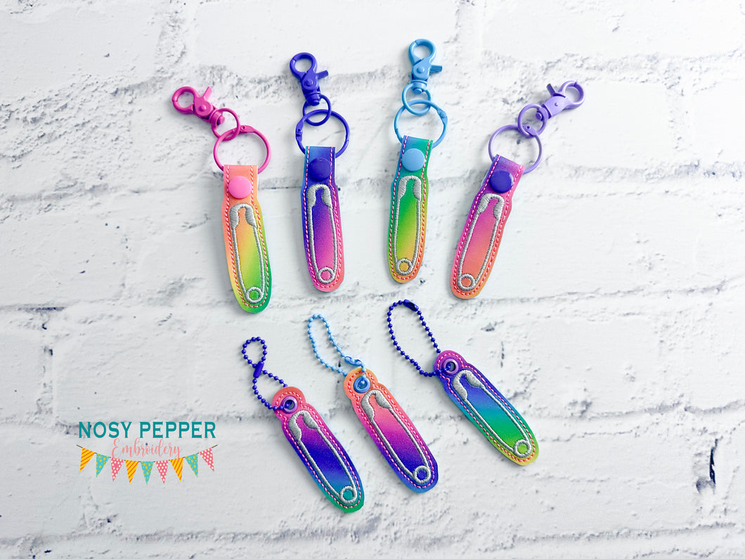 Safety Pin Donation bundle (set of 5 designs) machine embroidery design DIGITAL DOWNLOAD