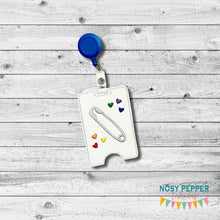 Load image into Gallery viewer, Safety Pin Donation bundle (set of 5 designs) machine embroidery design DIGITAL DOWNLOAD