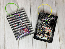 Load image into Gallery viewer, Shaker luggage tag set machine embroidery design DIGITAL DOWNLOAD