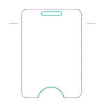 Load image into Gallery viewer, Shaker badge reel case machine embroidery design DIGITAL DOWNLOAD