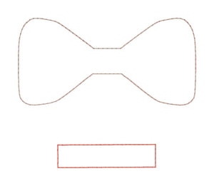 Shaker Bow (2 sizes included) machine embroidery design DIGITAL DOWNLOAD