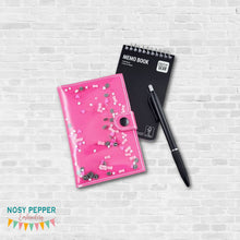 Load image into Gallery viewer, Shaker top load notebook cover machine embroidery design DIGITAL DOWNLOAD