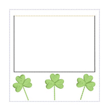 Load image into Gallery viewer, Shamrock Frame machine embroidery design DIGITAL DOWNLOAD