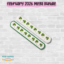Load image into Gallery viewer, Shamrock Slap Bracelet (single and multi files, and applique and vinyl styles included) DIGITAL DOWNLOAD
