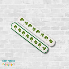 Load image into Gallery viewer, Shamrock Slap Bracelet (single and multi files, and applique and vinyl styles included) DIGITAL DOWNLOAD