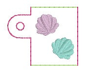 Load image into Gallery viewer, Shell Lip Balm Sleeves (4 sizes included) machine embroidery design DIGITAL DOWNLOAD
