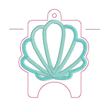 Load image into Gallery viewer, Shell applique shaker Sanitizer Case (2 sizes available) machine embroidery design DIGITAL DOWNLOAD