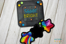 Load image into Gallery viewer, Shine Bright ITH tray and wipe set --April '26 MB--machine embroidery design (includes 2 sizes of trays and wipes) DIGITAL DOWNLOAD