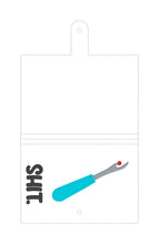 Load image into Gallery viewer, Sh!t top load notebook cover machine embroidery design DIGITAL DOWNLOAD