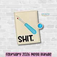 Load image into Gallery viewer, Sh!t Fabric Needle Minder machine embroidery design DIGITAL DOWNLOAD