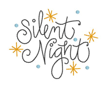 Load image into Gallery viewer, Silent Night --2026 Holiday Bundle-- machine embroidery design (5 sizes included) DIGITAL DOWNLOAD