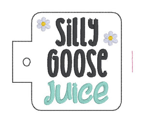 Silly Goose Juice Bottle Band machine embroidery design DIGITAL DOWNLOAD