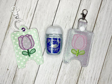 Load image into Gallery viewer, Sketchy Tulip Sanitizer Case (2 sizes available) machine embroidery design DIGITAL DOWNLOAD