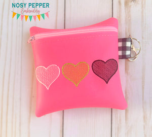 Sketchy Heart ITH Bag DEC 24 Mystery Bundle embroidery design (5 sizes available) DIGITAL DOWNLOAD