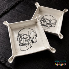 Load image into Gallery viewer, Skull ITH tray set --2026 Spooky Mystery Bundle-- machine embroidery design (includes 6 sizes) DIGITAL DOWNLOAD