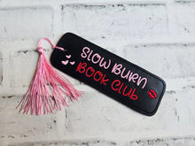 Load image into Gallery viewer, Slow Burn 5x7 bookmark machine embroidery design DIGITAL DOWNLOAD