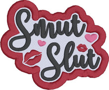 Load image into Gallery viewer, Smut Sl@t patch Fall &#39;24 Mature Bundle (2 sizes included) machine embroidery design DIGITAL DOWNLOAD