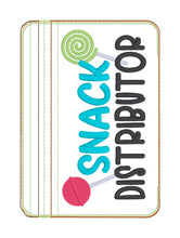 Load image into Gallery viewer, Snack Distributor ITH Bag (4 sizes available) machine embroidery design DIGITAL DOWNLOAD