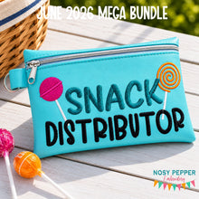 Load image into Gallery viewer, Snack Distributor ITH Bag (4 sizes available) machine embroidery design DIGITAL DOWNLOAD