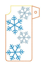 Load image into Gallery viewer, Snowflake Lighter Sleeve (2 styles available) machine embroidery design DIGITAL DOWNLOAD