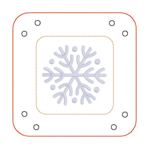 Snowflake tray Set machine embroidery design Oct '24 Mystery Bundle (5 sizes included) DIGITAL DOWNLOAD