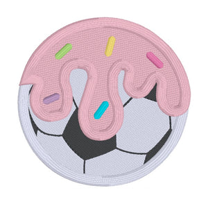 Soccer Drip patch (2 sizes included) machine embroidery design DIGITAL DOWNLOAD (Copy)