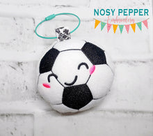 Load image into Gallery viewer, Soccer mini stuffie machine embroidery design machine embroidery design DIGITAL DOWNLOAD