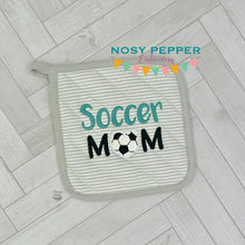 Load image into Gallery viewer, Soccer Mom Applique machine embroidery design (5 sizes included) DIGITAL DOWNLOAD