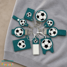 Load image into Gallery viewer, Soccer Grab &amp; Go Collection – Machine Embroidery Designs (9 Designs Included) Digital Download