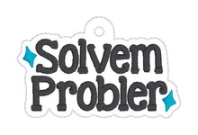 Load image into Gallery viewer, Solvem Probler snap tab and eyelet fob set (single and multi files included) machine embroidery design DIGITAL DOWNLOAD