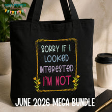 Load image into Gallery viewer, Sorry If I Looked Interested machine embroidery design (4 sizes included) DIGITAL DOWNLOAD