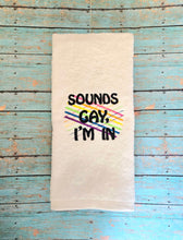 Load image into Gallery viewer, Sounds Gay machine embroidery design (5 sizes included) DIGITAL DOWNLOAD