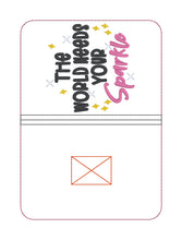 Load image into Gallery viewer, Sparkle notebook cover (2 sizes available) machine embroidery design DIGITAL DOWNLOAD