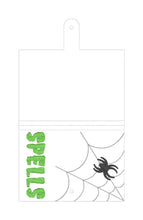 Load image into Gallery viewer, Spells top load notebook cover machine embroidery design DIGITAL DOWNLOAD