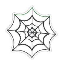 Load image into Gallery viewer, Spider Web shaker feltie embroidery file DIGITAL DOWNLOAD
