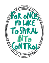 Load image into Gallery viewer, Spiral Into Control machine embroidery design (4 sizes included) DIGITAL DOWNLOAD
