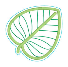 Load image into Gallery viewer, Spring Leaf applique coaster --JAN 26 MB--machine embroidery design DIGITAL DOWNLOAD