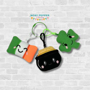 St Patty's Day mini stuffie set machine embroidery design DIGITAL DOWNLOAD