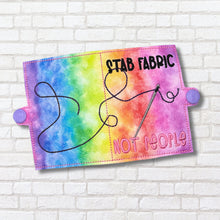 Load image into Gallery viewer, Stab Fabric Needle Minder machine embroidery design DIGITAL DOWNLOAD