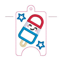 Load image into Gallery viewer, Star Pop Appliqué Sanitizer Case (2 sizes available) machine embroidery design DIGITAL DOWNLOAD