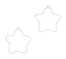 Load image into Gallery viewer, Star Shaker ITH earrings machine embroidery design DIGITAL DOWNLOAD