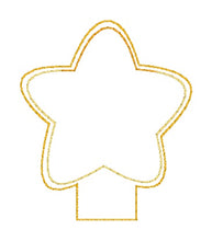 Load image into Gallery viewer, Star shaker pencil topper set machine embroidery design (single and multi included) DIGITAL DOWNLOAD