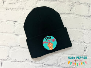 Stay Pawsitive patch 2025 Mystery Patch Bundle (2 sizes included) machine embroidery design DIGITAL DOWNLOAD