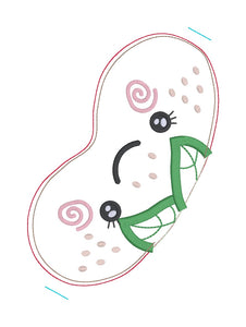 Strawberry sleep mask machine embroidery design (2 sizes included) DIGITAL DOWNLOAD