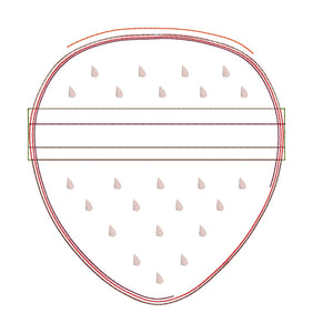 Strawberry Bag Essentials ITH Bag (4 sizes available) machine embroidery design DIGITAL DOWNLOAD