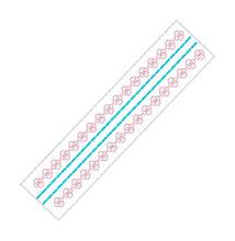 Load image into Gallery viewer, Summer Floral fob set machine embroidery file (3 sizes, single and multi files included) DIGITAL DOWNLOAD