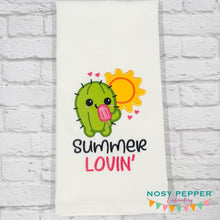 Load image into Gallery viewer, Summer Lovin applique machine embroidery design (4 sizes included) DIGITAL DOWNLOAD